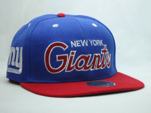 New York Giants Blue Snapback Hat YS
